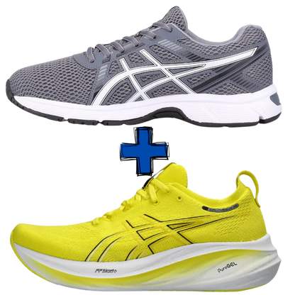 COMBO CON ZAPATILLAS Asics Gel-Nimbus 26 + Asics Gel-Impression 10